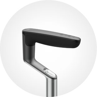 Columbo mobility aid handle with an integrated release button