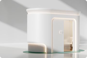 ForSight eye care booth in a bright interior