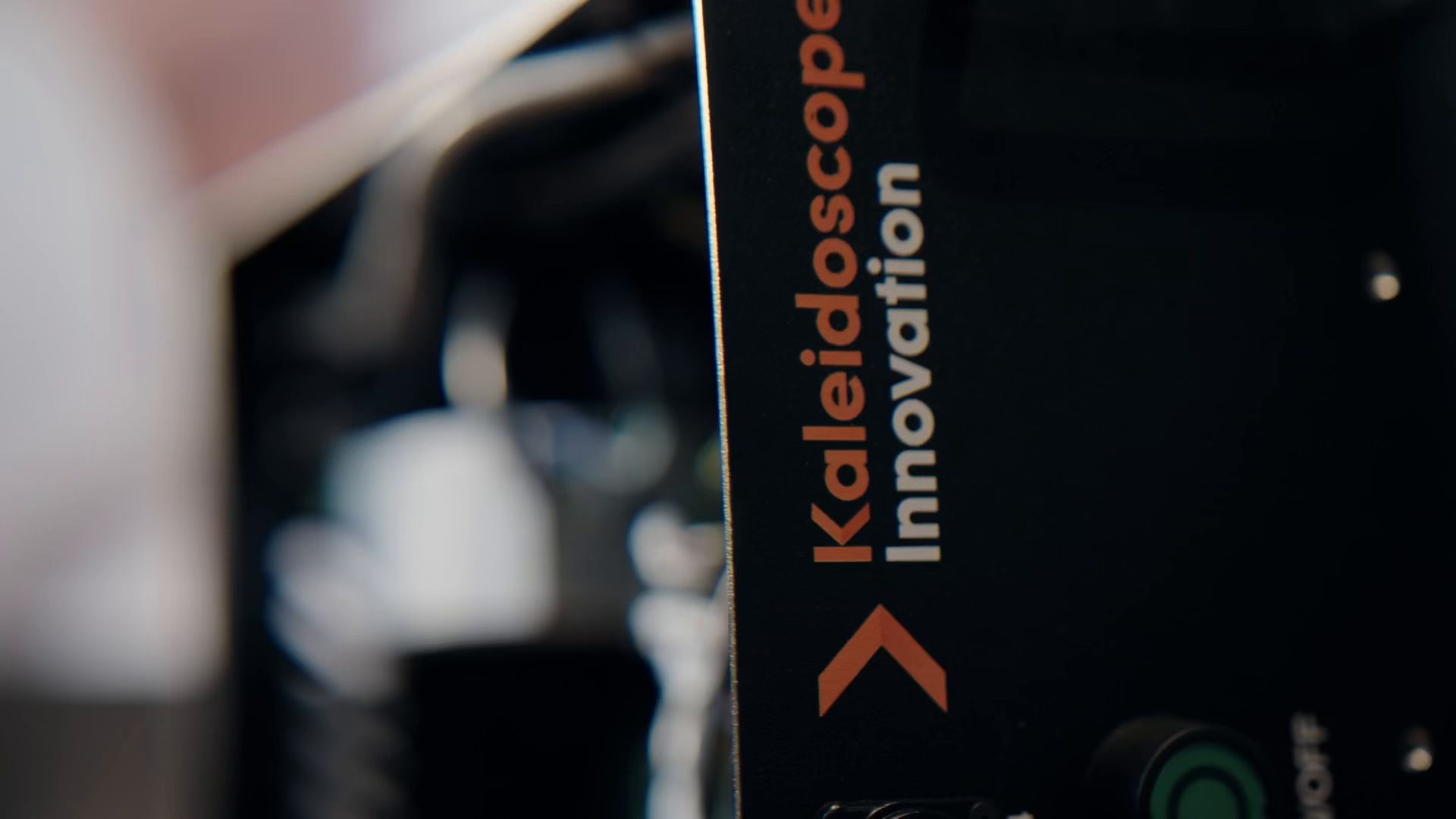 Kaleidoscope Innovation branded equipment in the engineering lab