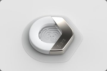Evara biosensor on a light grey background