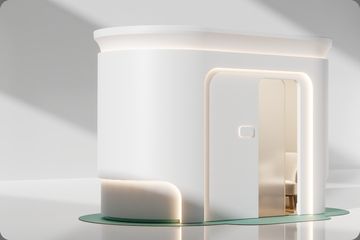 ForSight eye care booth in a bright interior